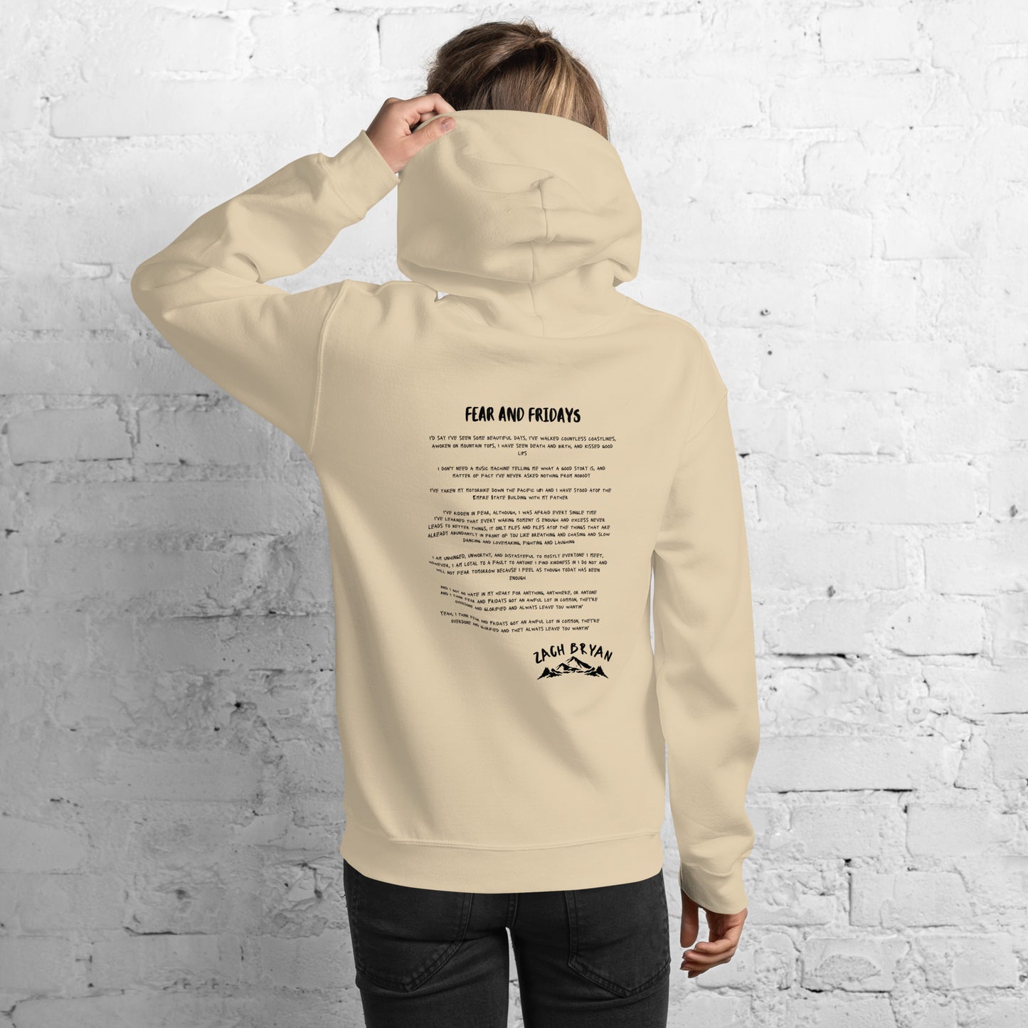 Zach Bryan Fear and Fridays Unisex Hoodie