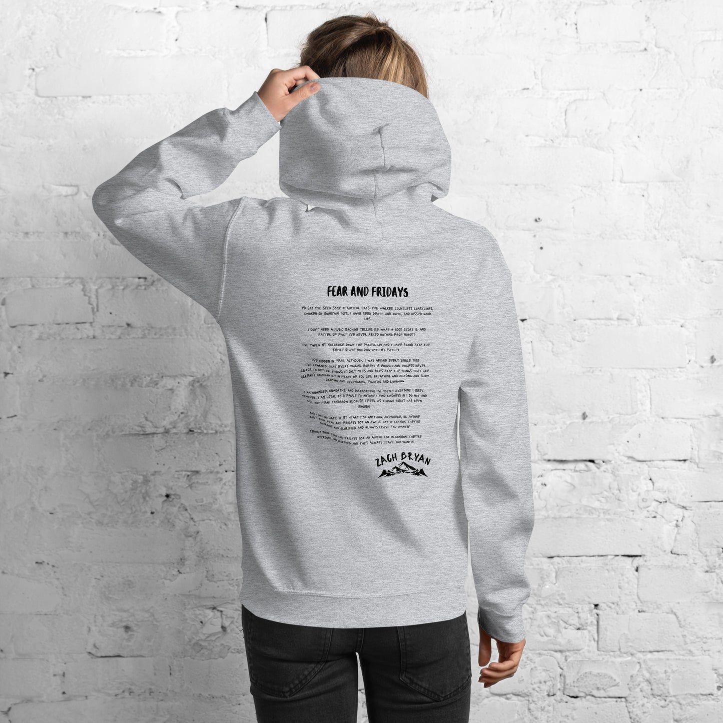 Zach Bryan Fear and Fridays Unisex Hoodie